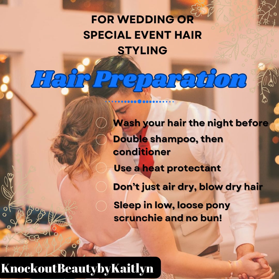 Bridal party with styled hair and bouquets